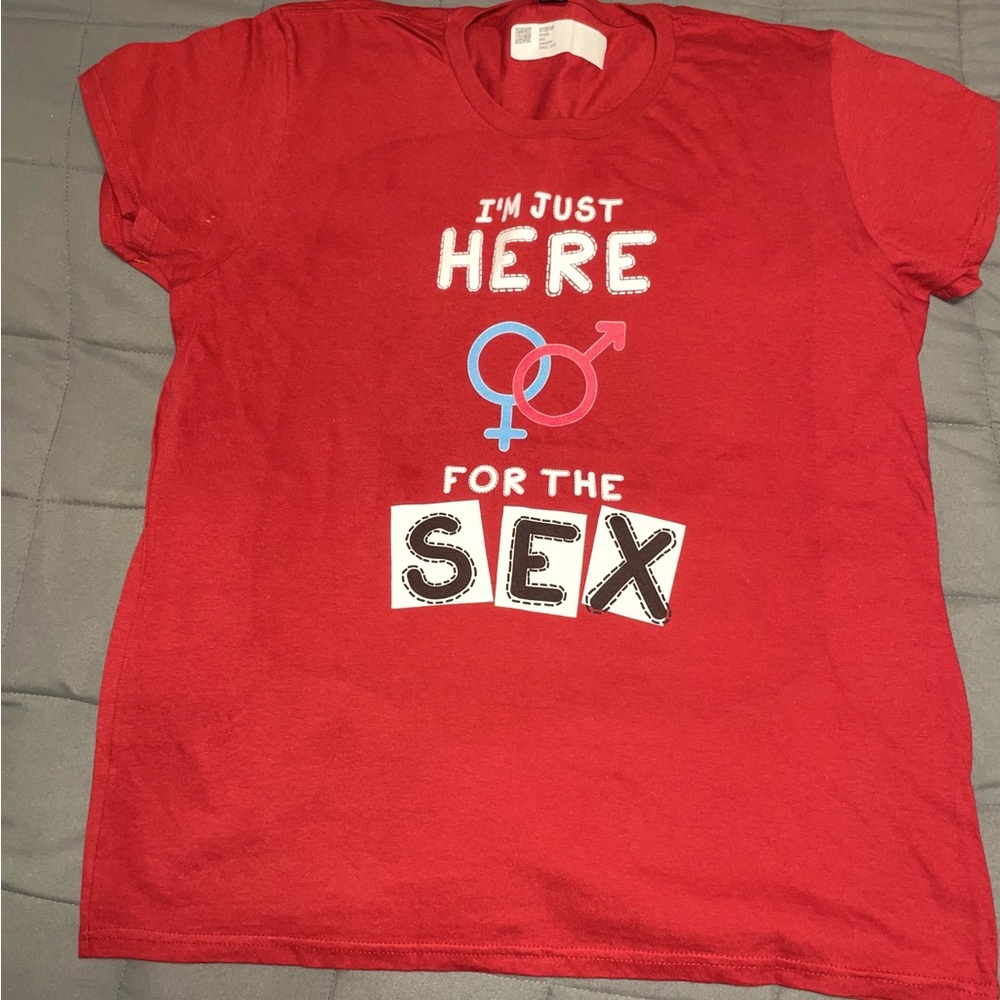 Gender Reveal t-shirt red size large